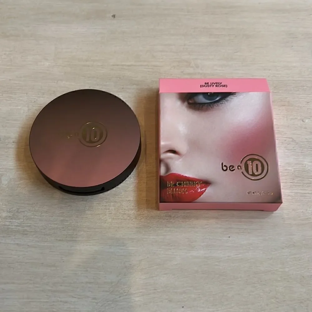Be a 10 Cosmetics Be Cheeky Blush brand new in box color Be Lively dusty rose